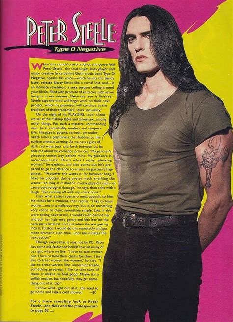 steele playgirl|For sale: Peter Steele (Type O Negative) Playgirl magazine